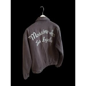 Vintage 90s Y2K Mossimo Los Angeles Chain Stitch Work Jacket Sz Medium Rare